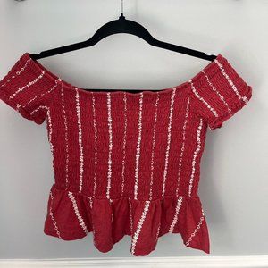 dark pink off the shoulder top🩷